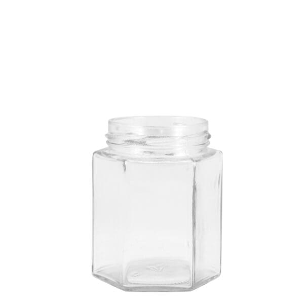 Gjh180-Glass-Jar-Hex-180Ml