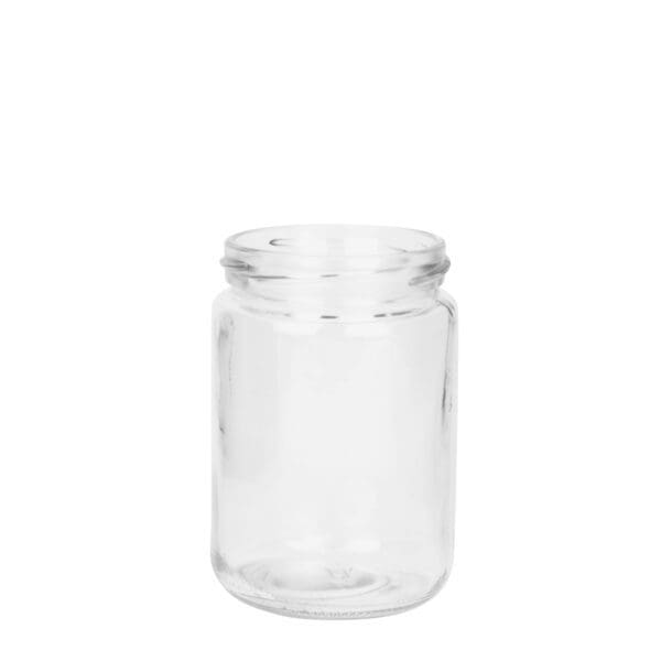 Gjr350 Glass Jar Round Twist 350Ml Clear