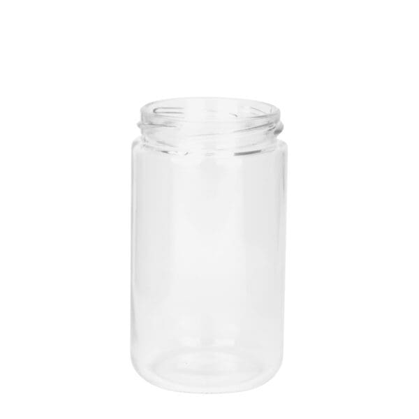 Gjr400 Glass Jar Round Twist 400Ml Clear